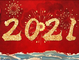 سلام، یک کارت تبریک سال نوی میلادی از چین داریدا
