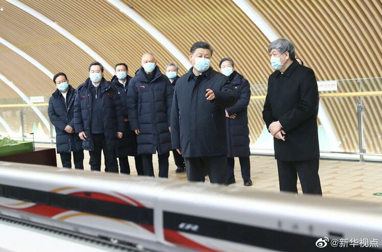 رهبر چین: قطار سریع السیر یک نمونه برجسته از دست آوردهای نوآوری چین است_fororder_6007d73ee4b0134e289f3f8a