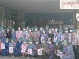 اعتصاب پزشکان و پرستاران میانمارا