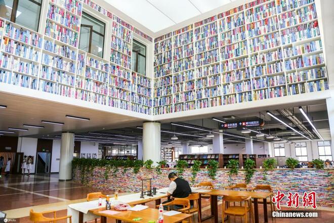 Dinding Perpustakaan Dihiasi Buku Usang_fororder_shu1