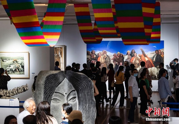 Pameran Lukisan dan Gambar Ulang Tahun Ke-70 Kebebasan Damai Tibet_fororder_122