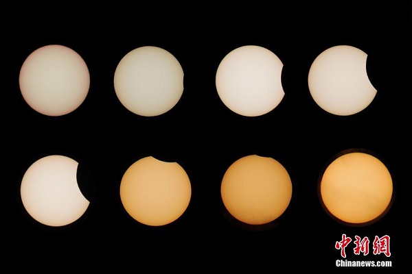 Fenomena Gerhana Matahari Separa Disaksikan di Xinjiang_fororder_111