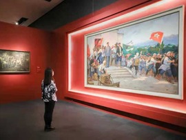 گشایش نمایشگاه تاریخچه حزب کمونیست چین در آثار کلاسیک هنرهای زیباا
