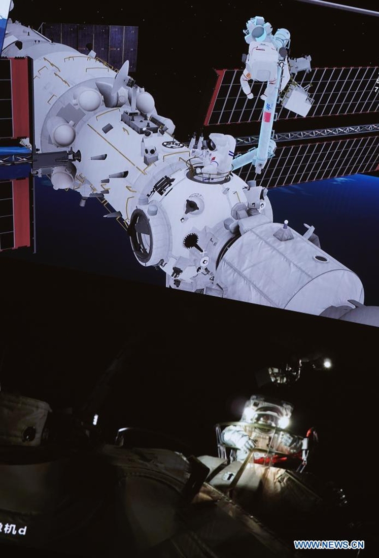 آغاز موفقیت آمیز دومین راهپیمایی فضانوردان چین_fororder_4