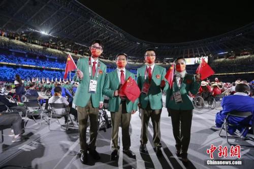 کاروان چین در مراسم افتتاحیه بازی های پارالمپیک توکیو_fororder_e766e49aea3b9a0b12925a5cfb7d6093
