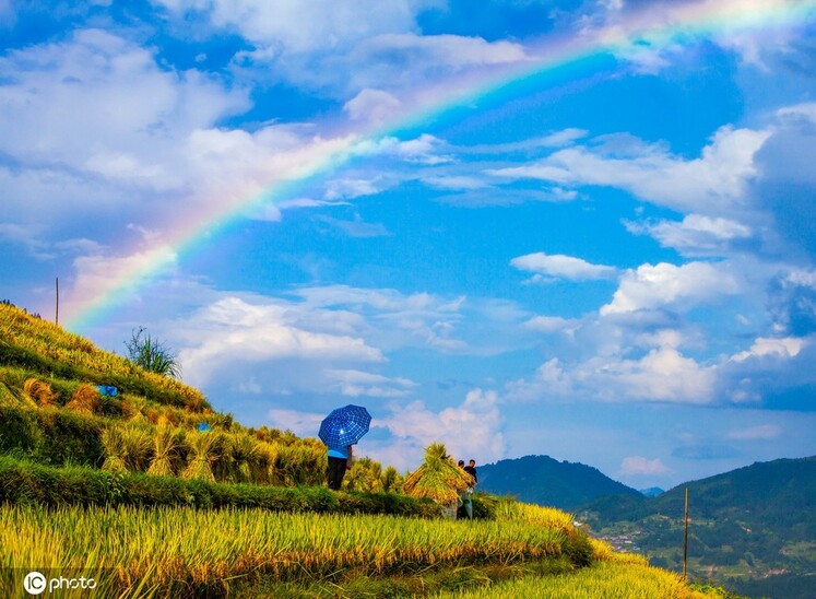 طاق رنگین کمانی بر روی تراس‌های زیبا در شهرستان کونگ‌جیانگ از توابع استان گوئی‌جوئو_fororder_10-4