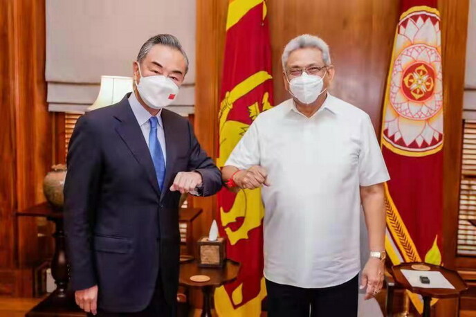 श्रीलंका के राष्ट्रपति ने वांग यी से मुलाकात की_fororder_zongtong