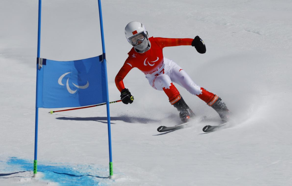 גָ'אנג מֶנג-צ'יו זכתה במדליית זהב בתחרות סקי אלפיני_fororder_0309009