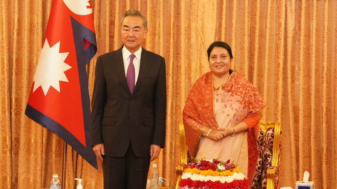 चीनी विदेश मंत्री ने नेपाली राष्ट्रपति से मुलाकात की_fororder_W020220328335983285475